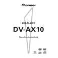 PIONEER DV-AX10/KU/CA Owners Manual