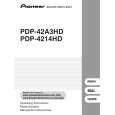 PIONEER PDP-42A3HD/KUCXC Owners Manual
