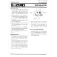 PIONEER SZ91D Owners Manual