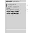 PIONEER DEH-P5500MP/X1B/EW Owners Manual