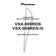PIONEER VSX-909RDS(-G) Owners Manual