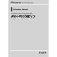 PIONEER AVH-P6500DVD/EW Owners Manual