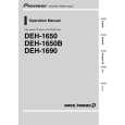 PIONEER DEH-1650B/XM/ES Owners Manual