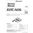 PIONEER AVIC-505/US Service Manual