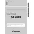 PIONEER AVD-W6010 Owners Manual