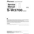 PIONEER S-W3700 Service Manual