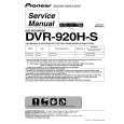 PIONEER DVR-920H-S/WYXU Service Manual