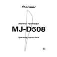 PIONEER MJD508 Owners Manual