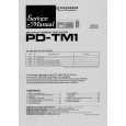 PIONEER PD-TM1 Service Manual