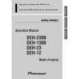 PIONEER DEH-1300/XR/UC Owners Manual