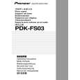 PIONEER PDK-FS03 Owners Manual