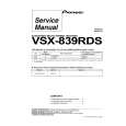 PIONEER VSX-839RDS Service Manual