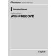 PIONEER AVH-P4000DVD/XNEW5 Owners Manual