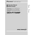 PIONEER DEH-P7700MP Owners Manual