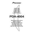 PIONEER PDA-4004 Owners Manual