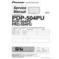 PIONEER PDP-504PU/TUCK Service Manual