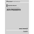 PIONEER AVH-P6550DVD/RD Owners Manual