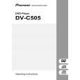 PIONEER DV-C505/KCXU Owners Manual