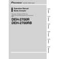 PIONEER DEH-2700RB/X1P/EW Owners Manual