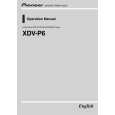 PIONEER XDV-P6 Owners Manual