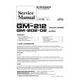 PIONEER GM212 X1H/UC+ X1H/ Service Manual