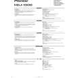 PIONEER HDJ-1000/XCN1/WL5 Owners Manual