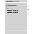PIONEER KEH-P2033R/XM/EW Owners Manual