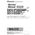 PIONEER DEH-P3600MPBXM Service Manual