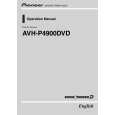 PIONEER AVH-P4900DVD/UC Owners Manual