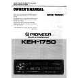 PIONEER KEH1750 Owners Manual