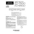PIONEER PD7500 Owners Manual