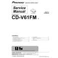 PIONEER CD-V61FM/E5 Service Manual