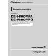 PIONEER DEH-2980MPG/XF/BR Owners Manual