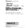 PIONEER DEH-P5000UB/XN/UC Service Manual