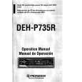 PIONEER DEH-P735R Owners Manual