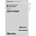 PIONEER DEH-P790BT/XN/UC Owners Manual