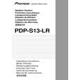 PIONEER PDP-S13-LR/XIN1/E Owners Manual