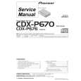 PIONEER CDX-P670ES Service Manual