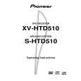 PIONEER XV-HTD510/KUXJ Owners Manual