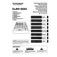 PIONEER DJM-500 Owners Manual