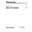PIONEER DEH-P4150UB/XS/ES Owners Manual