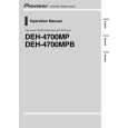 PIONEER DEH-4700MPB/XU/EW Owners Manual