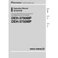 PIONEER DEH-3750MP/XU/GS Owners Manual