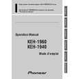 PIONEER KEH-1940/XM/EW Owners Manual