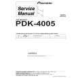 PIONEER PDK-4005/WL Service Manual