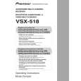 PIONEER VSX-518-S/KUCXJ Owners Manual