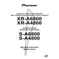 PIONEER XR-A6800 Owners Manual