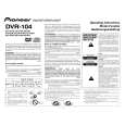 PIONEER DVR-104Z/BXV Owners Manual