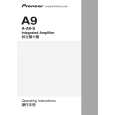 PIONEER A-A9-S/WLPWXCN Owners Manual