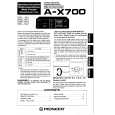 PIONEER A-X700 Owners Manual